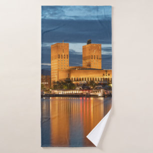 Oslo City Hall Noorwegen Badhanddoek