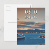 Oslo, de stad van de Scandinavische cultuur Briefkaart (Voorkant / Achterkant)