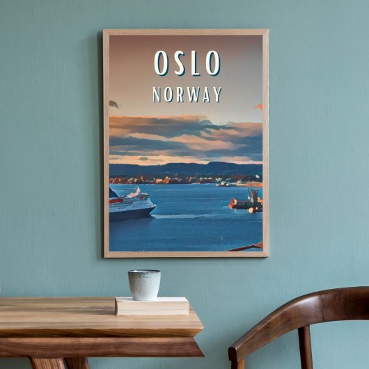 Oslo, de stad van de Scandinavische cultuur Poster