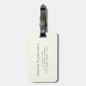 Oslo Hoofdstad Noorwegen Retro Moose Souvenir Bagagelabel (Achterkant verticaal)