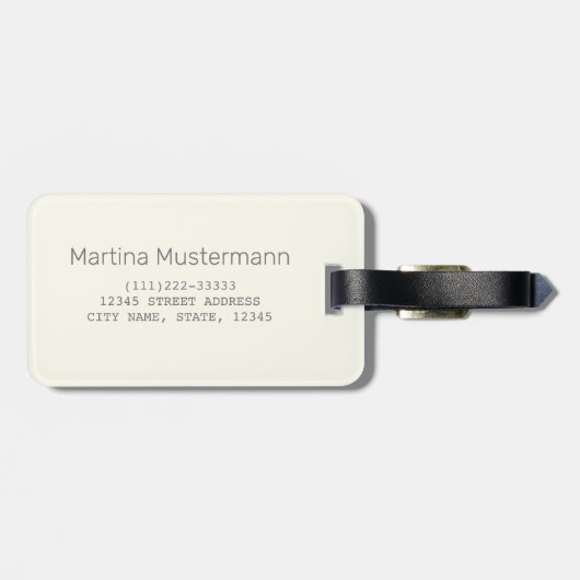 Oslo Hoofdstad Noorwegen Retro Moose Souvenir Bagagelabel (Achterkant horizontaal)