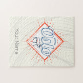 Oslo Hoofdstad Noorwegen Retro Moose Souvenir Legpuzzel (Horizontaal)