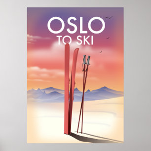 Oslo naar Ski Poster