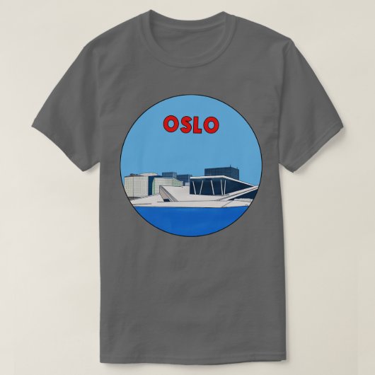 Oslo Noorwegen 2 T-shirt (Design voorkant)