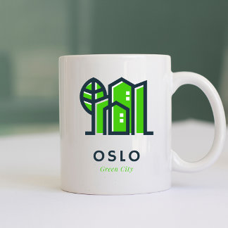 Oslo Noorwegen Europa Duurzame groene stad Koffiemok
