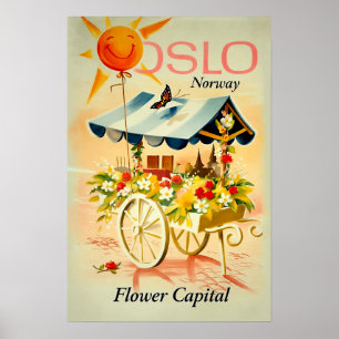 Oslo, Noorwegen reisposter Poster
