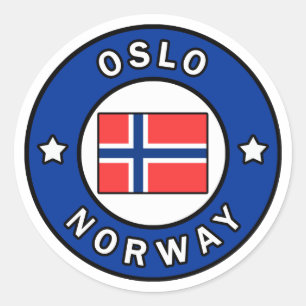 Oslo Noorwegen Ronde Sticker