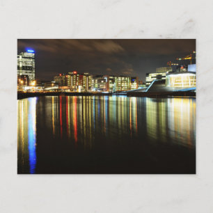 Oslo, Noorwegen 's nachts Briefkaart