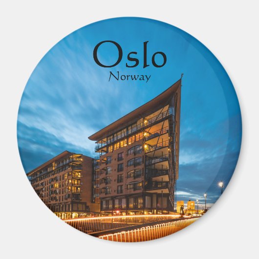 Oslo Noorwegen Souvenir Magneet (Voorkant)