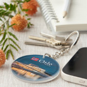 Oslo Noorwegen Souvenir Sleutelhanger (Voorkant Rechts)