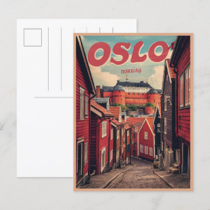 Oslo Noorwegen  souvenirs en geschenken Briefkaart