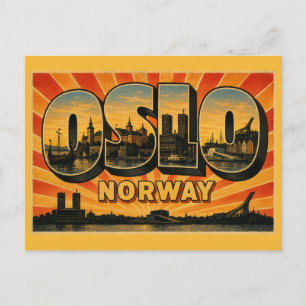 Oslo Noorwegen Stadhuis Briefkaart