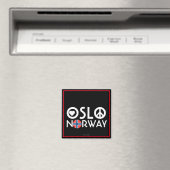 Oslo Norvège Aimer la paix Magnet 4 (In Situ (Lave-vaisselle))