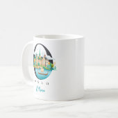 Oslo Norway Monogram Letter O Personalized Gift Koffiemok (Voorkant links)