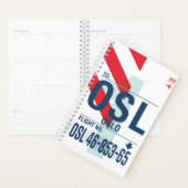 Oslo - Planificateur de voyage 2026 (Devant avec enveloppe)