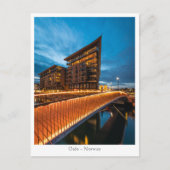Oslo 's nachts, Noorwegen Briefkaart (Voorkant)