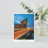 Oslo 's nachts, Noorwegen Briefkaart (Staand voorkant)