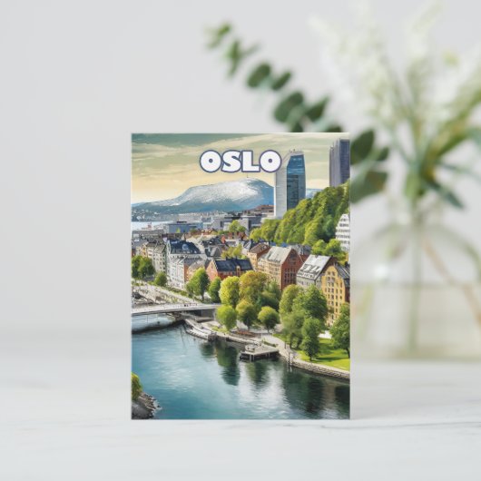 Oslo, Scandinavische juweel aan de heldere oevers Briefkaart (Staand voorkant)