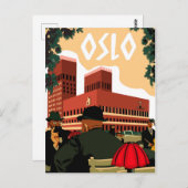 Oslo, stadhuis, Noorwegen Briefkaart (Voorkant / Achterkant)