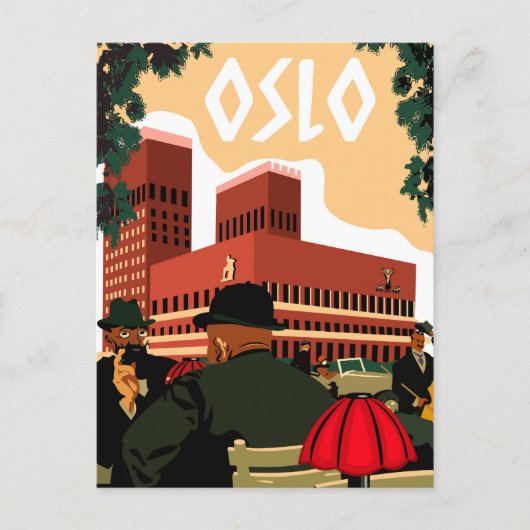 Oslo, stadhuis, Noorwegen Briefkaart (Voorkant)