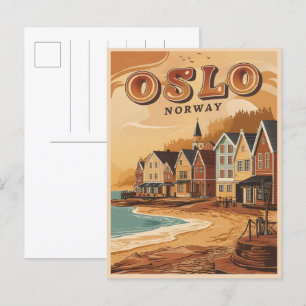 Oslo strand Noorwegen  souvenirs en geschenken Briefkaart
