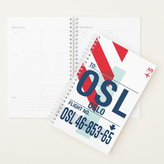 Oslo - Travel Planner 2026 (Devant avec enveloppe)