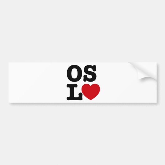 Oslove Bumpersticker (Voorkant)
