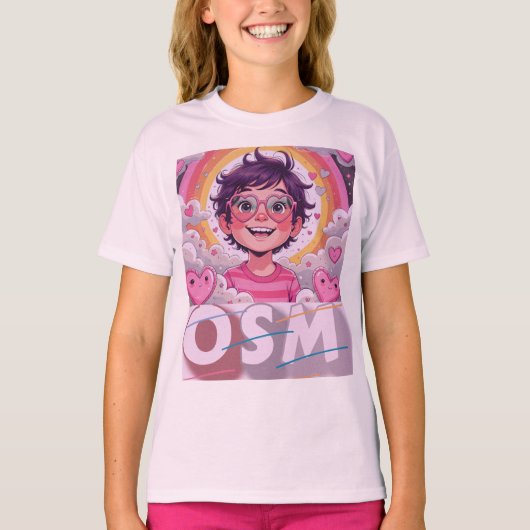 OSM = Outrageously Super Magnificent! T-shirt (Voorkant)