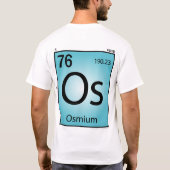 Osmium (Os) Element T-Shirt (Achterkant)
