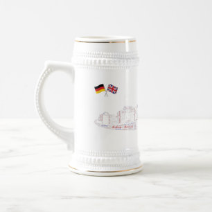 Osnabrück Garrison Commemorative White Stein Bierpul