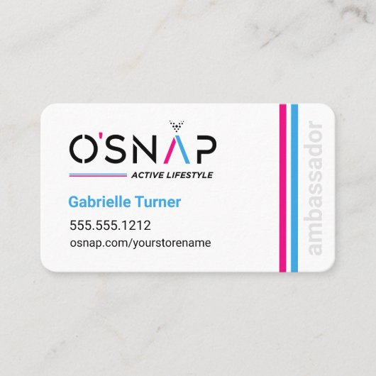 O'Snap Design 2-Visitekaartje Visitekaartje (Voorkant)