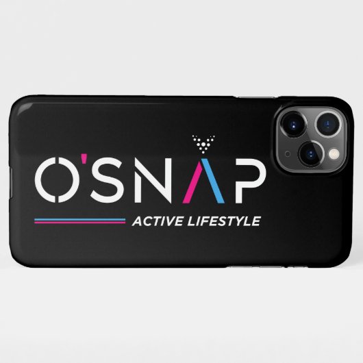 O'Snap Logo iPhone draagtas iPhone Hoesje (Achterkant horizontaal)