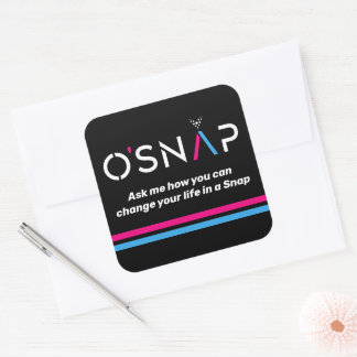 O'Snap vraag het me Vierkante Sticker