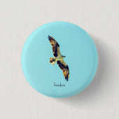 Osprey art ronde button 3,2 cm (Voorkant)