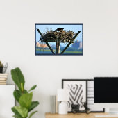 Osprey Bird Nest Poster (Thuiskantoor)