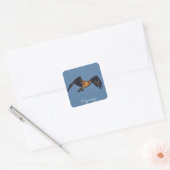Osprey Fish Eagle Flying at Sunset Vierkante Sticker (Envelop)