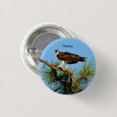 Osprey in het wild ronde button 3,2 cm (Voorkant /achterkant)