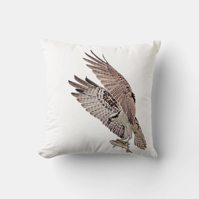 Osprey met vis kussen (Voorkant)