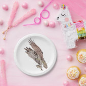 Osprey met vis papieren bordje (Feest)