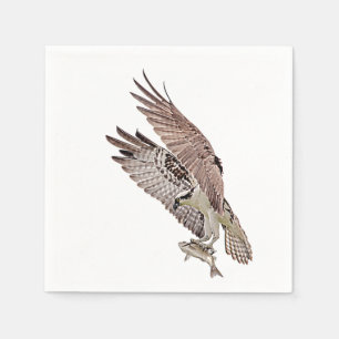 Osprey met vis servet