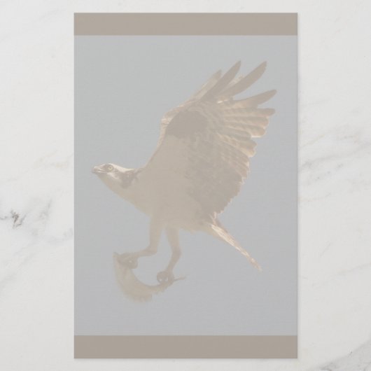 Osprey met visbakkerij briefpapier (Voorkant)