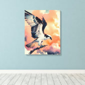 Osprey Stretches Canvas Afdruk (Insitu (Houten vloer))