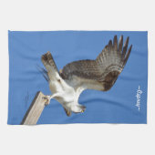 Osprey stretching wings Kitchen Towel Theedoek (Horizontaal)