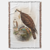 Osprey Zee Hawk John Gould Birds of Great Britain Deken (Voorkant Verticaal)