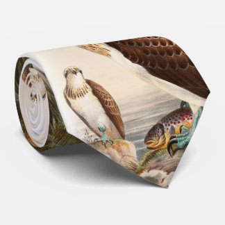 Osprey Zee Hawk John Gould Birds of Great Britain Stropdas