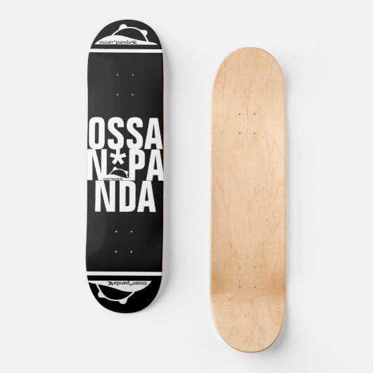 ossan*panda beer skateboard (Voorkant)