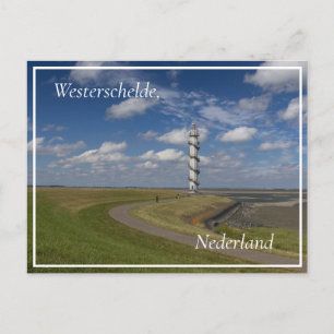 Ossenisse Radar Tower, Zeeland, Nederland Briefkaart