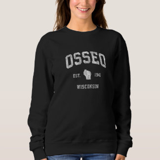 Osseo Wisconsin Wi Antieke Sportieve Sporten Trui