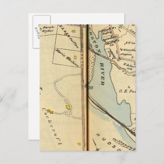 Ossining, New York 2 Briefkaart (Voorkant / Achterkant)