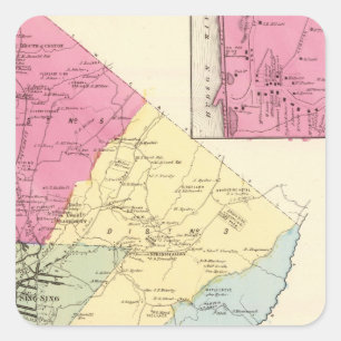 Ossining, Sparta Vierkante Sticker